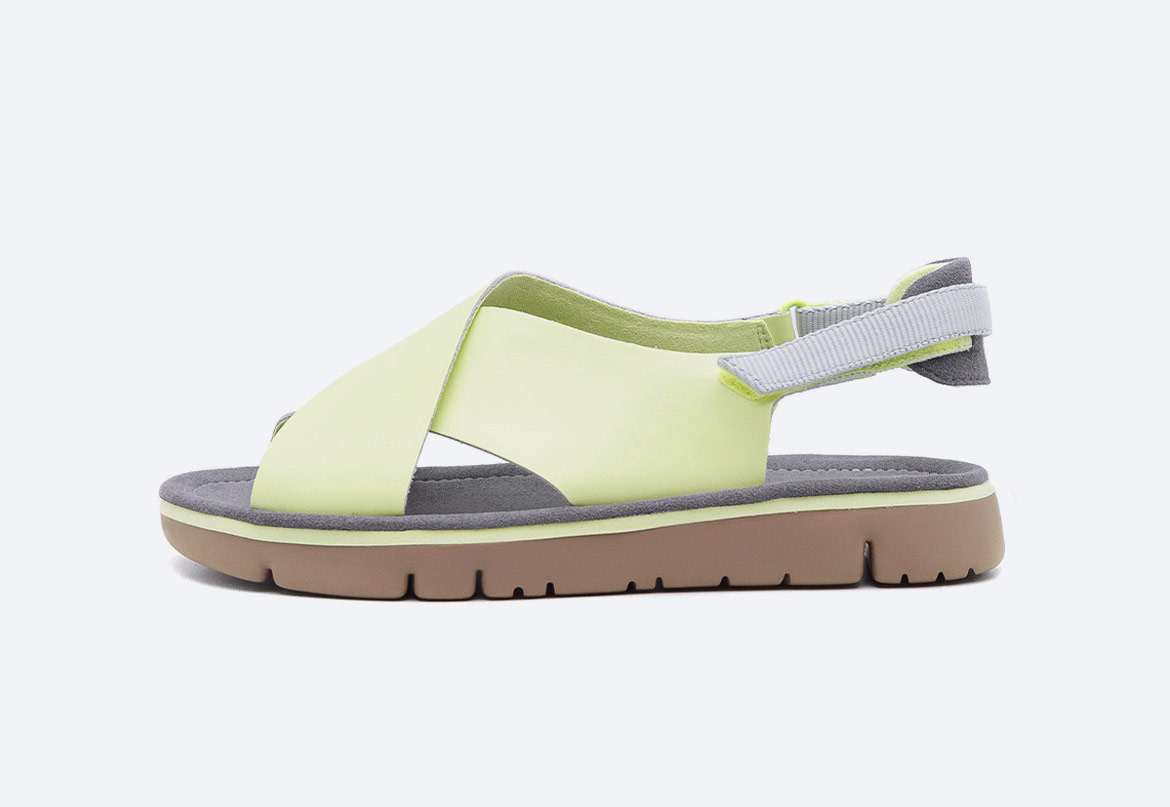 Dámské letní sandály — Camper Oruga — žluté